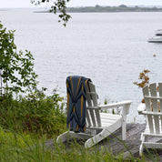 Cotton Sustainable Knit Throw Blanket - Art Deco Shells