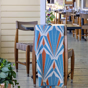 Cotton Sustainable Knit Throw Blanket - Art Deco Shells