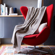 Cotton Sustainable Knit Striped Throw Blanket - Washed by Jill Malek
