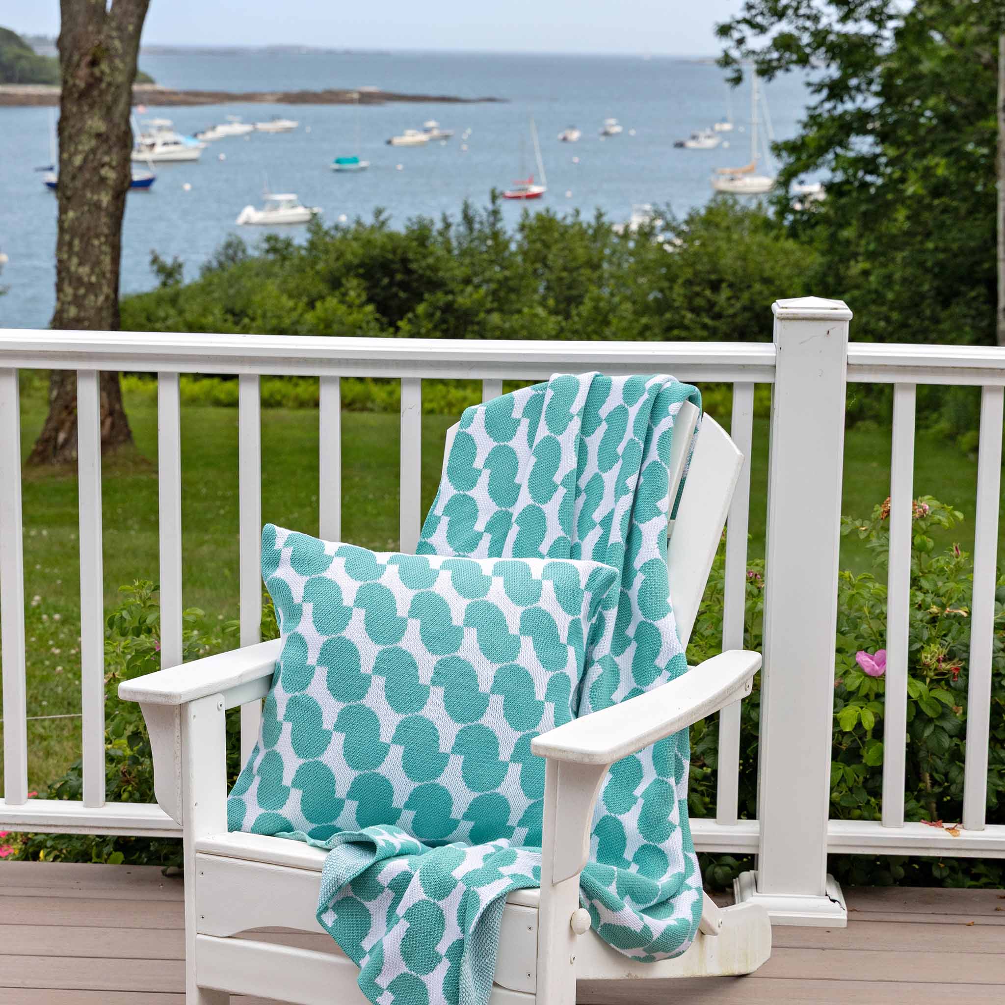 Indoor | Outdoor Sustainable Knit Pillow - Poly Juki by Petra Kaksonen