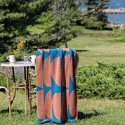 Indoor | Outdoor Sustainable Knit Modern Throw Blanket - Poly Kaareva by Petra Kaksonen