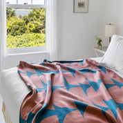 Indoor | Outdoor Sustainable Knit Modern Throw Blanket - Poly Kaareva by Petra Kaksonen
