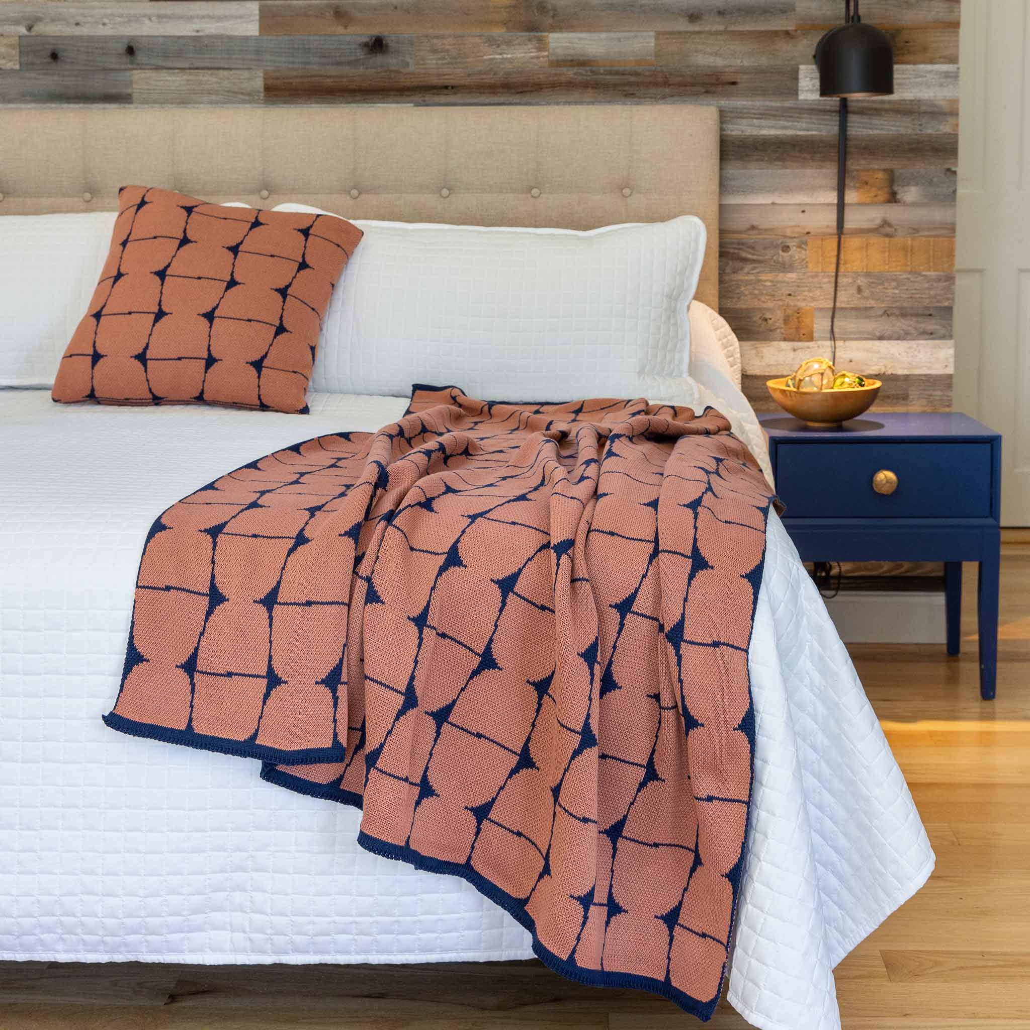 Indoor | Outdoor Sustainable Knit Throw Blanket - Poly Kaarna by Petra Kaksonen