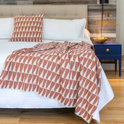 Indoor | Outdoor Sustainable Knit Throw Blanket - Poly Tikku by Petra Kaksonen