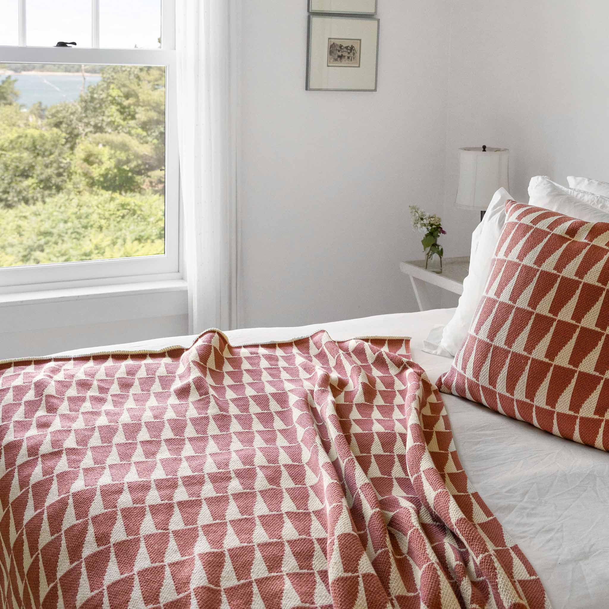 Indoor | Outdoor Sustainable Knit Throw Blanket - Poly Tikku by Petra Kaksonen