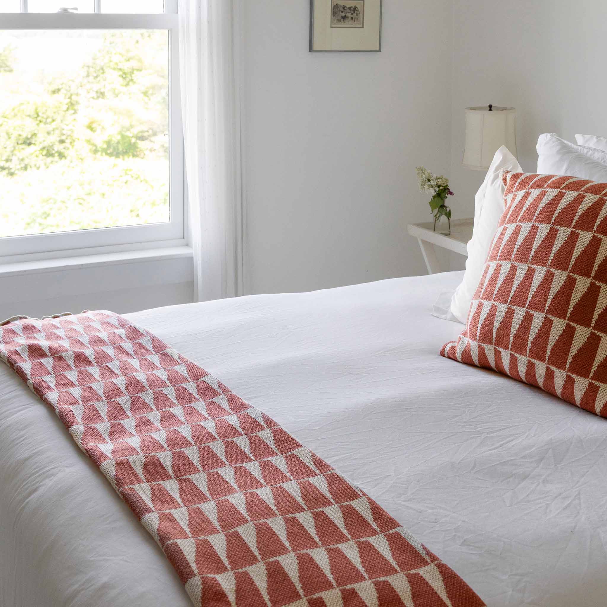 Indoor | Outdoor Sustainable Knit Throw Blanket - Poly Tikku by Petra Kaksonen