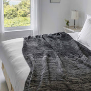 Textured Sustainable Knit Throw Blanket - Textured Ombre