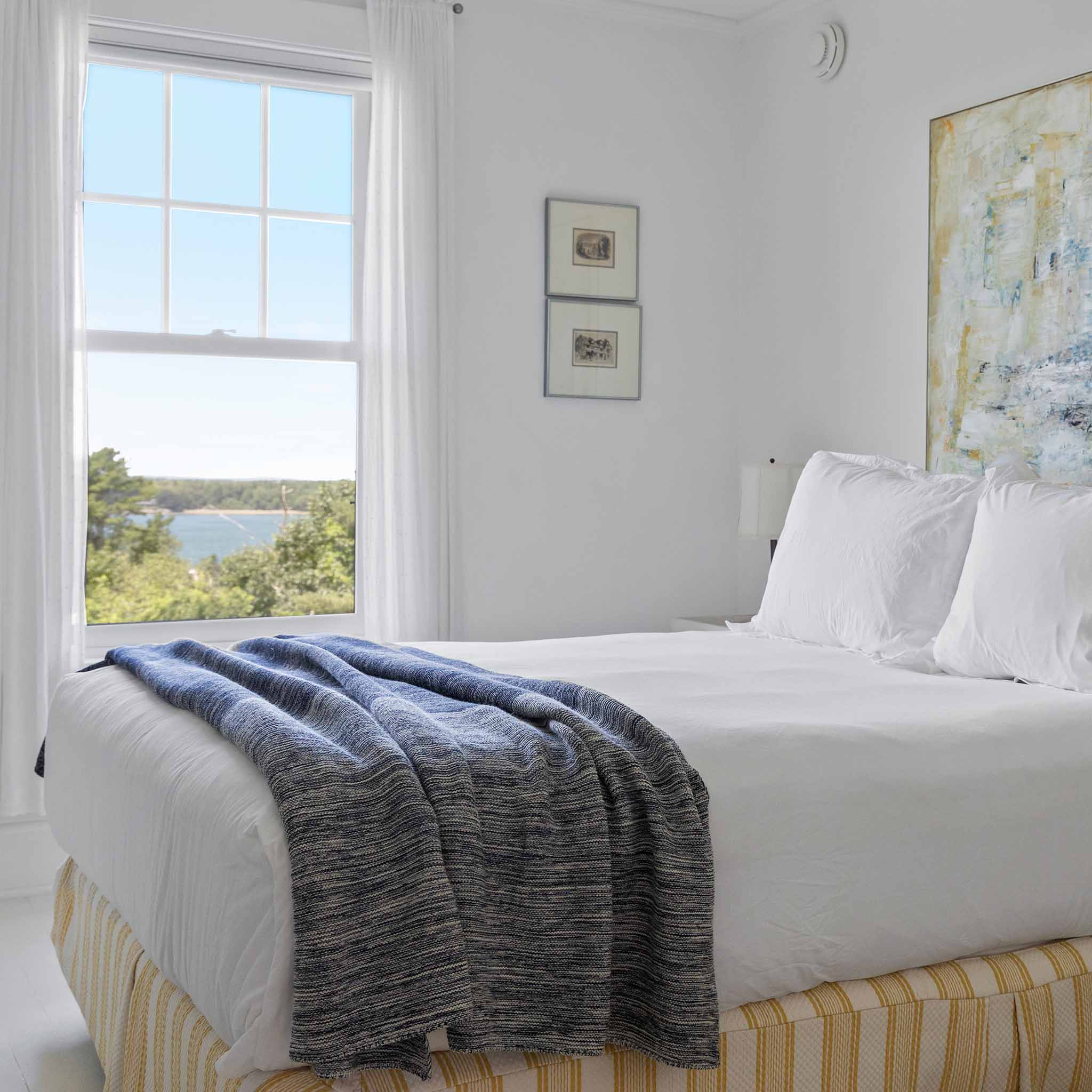 Textured Sustainable Knit Throw Blanket - Textured Ombre