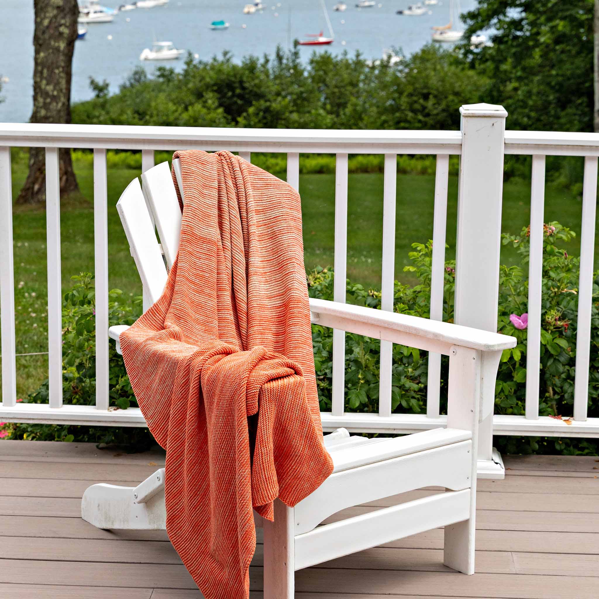 Textured Sustainable Knit Throw Blanket - Textured Ombre