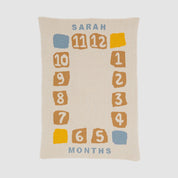 Baby Block Milestone Personalized Blanket CTM - BBM1