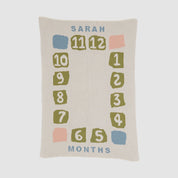 Baby Block Milestone Personalized Blanket CTM - BBM2