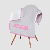 Baby Herringbone Patch Personalized Blanket CTM - BHRP2