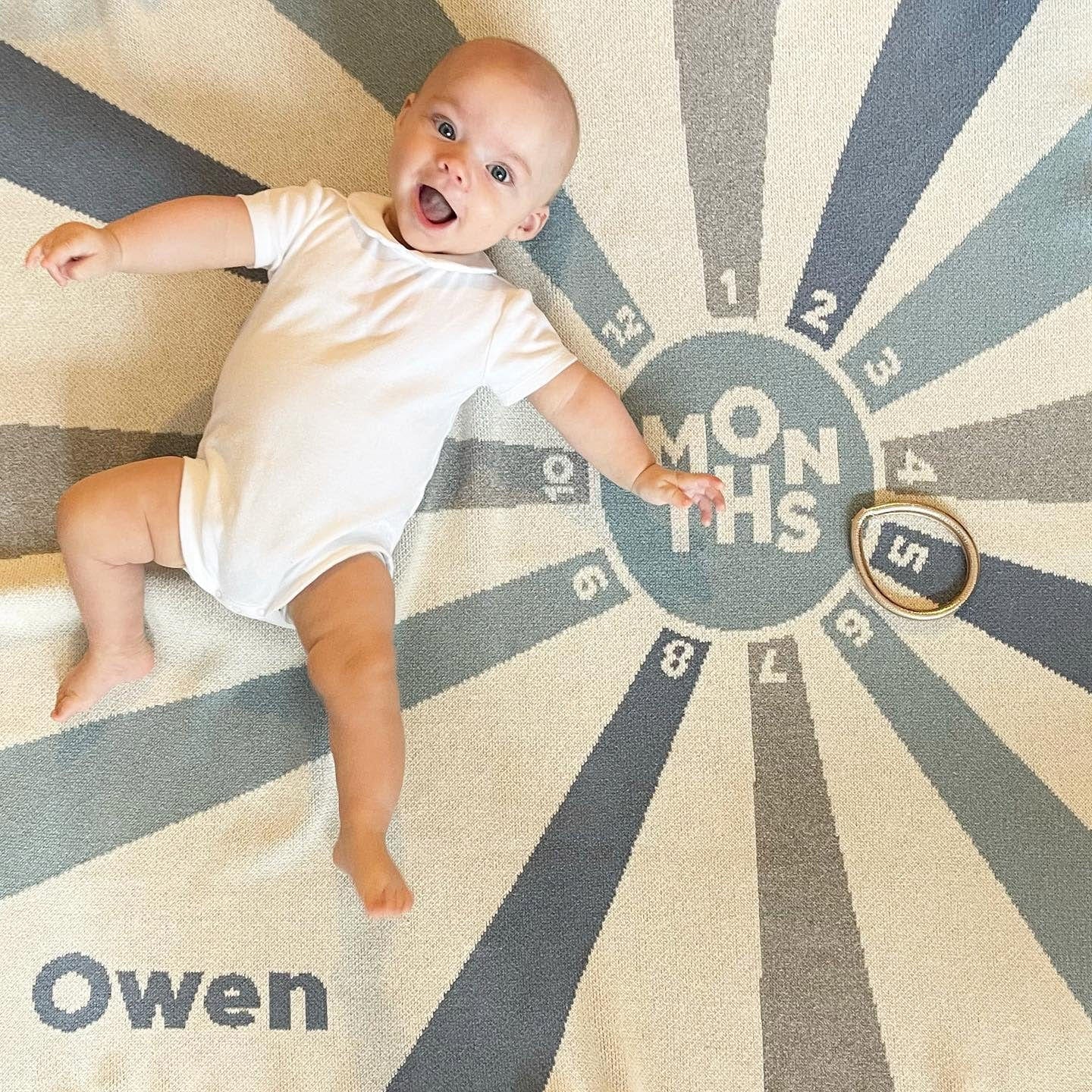 Baby Milestone Personalized Blanket CTM - BMS1