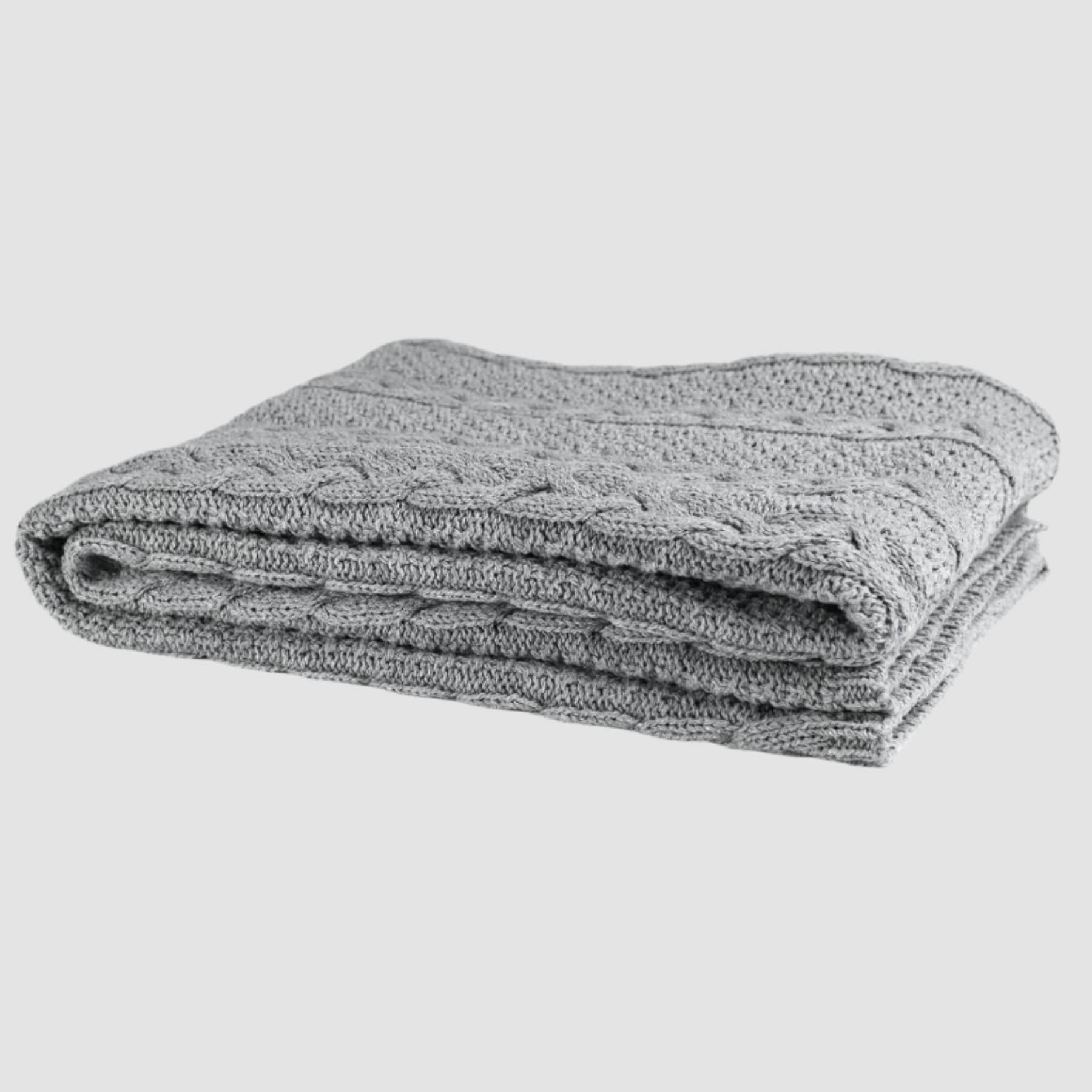 Chunky Cable Knit Throw Blanket BLCC1