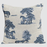 Equestrian Toile Pillow PLETL2