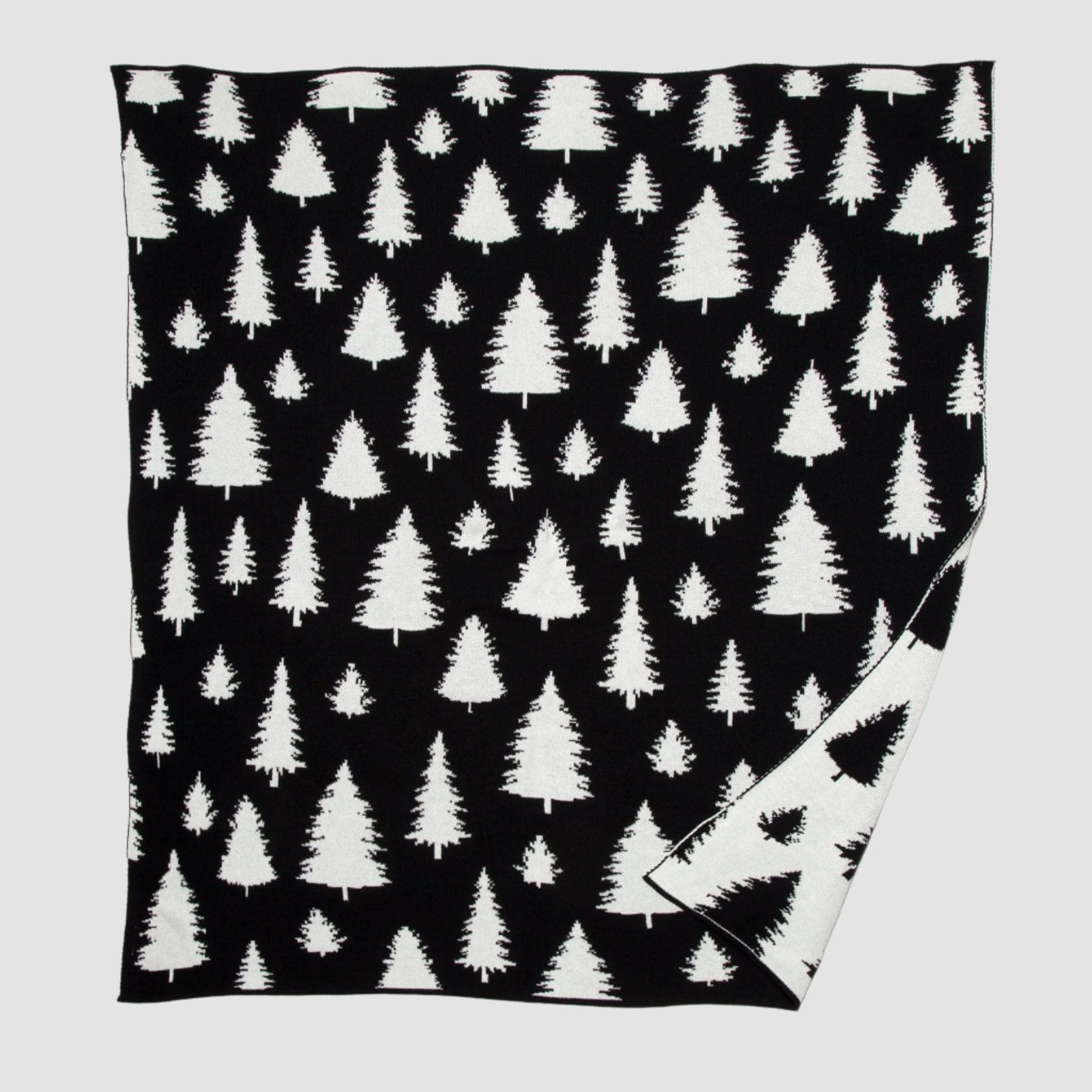 Fir Trees Reversible Throw Blanket BL02RFT1