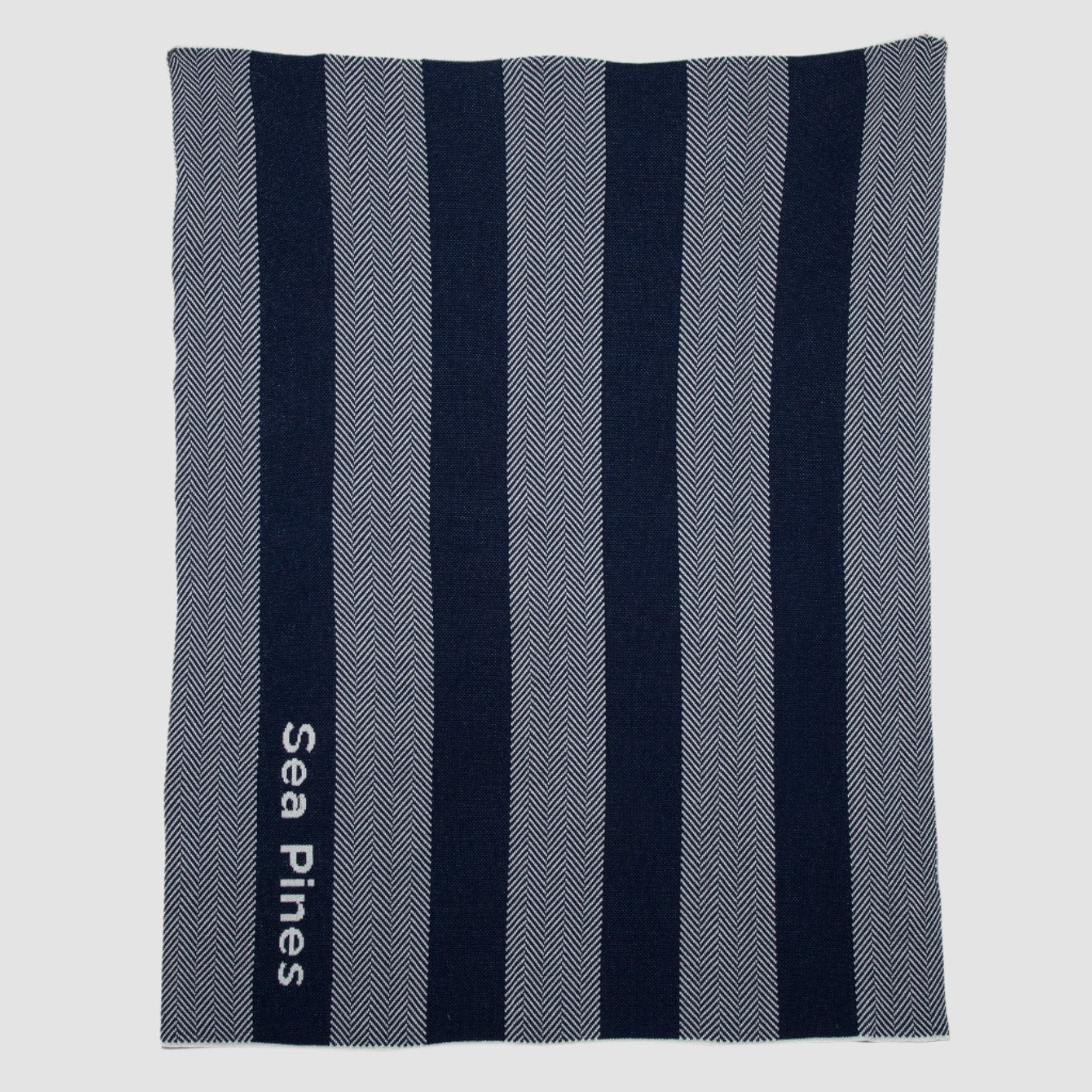 Personalized Herringbone Stripe Throw Blanket CTM - HBS2