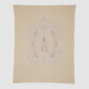 Personalized Lace Crest Throw Blanket CTM - WLC1