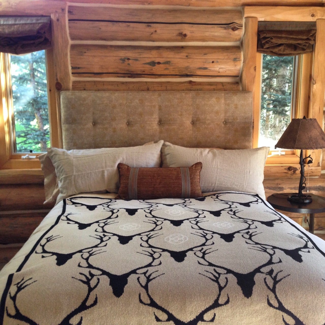 Stag Longhorn Throw Blanket BL01STL1