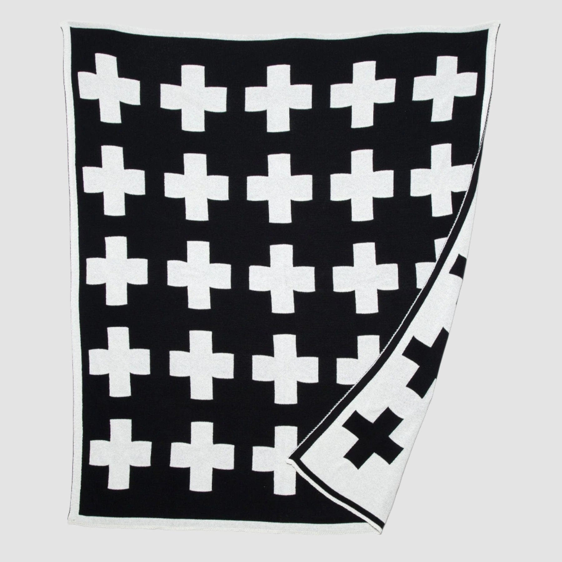 Swiss Cross Reversible Throw Blanket BL01SWC4