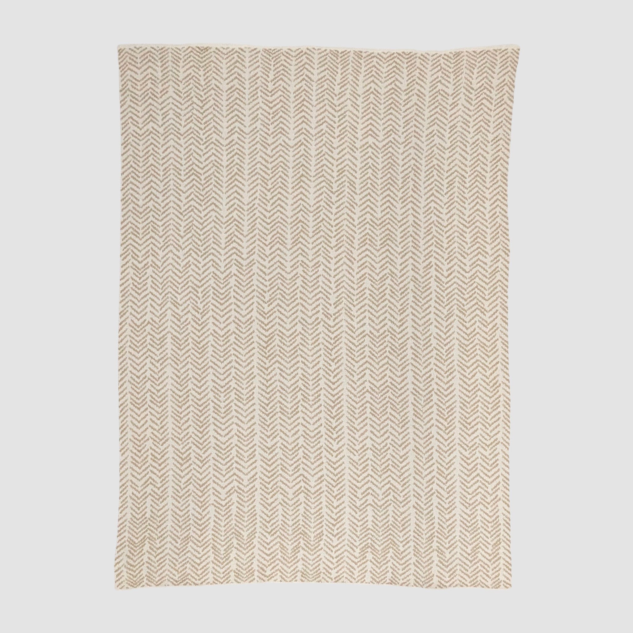 Warrior Throw Blanket Beige | Cancer Awareness BL01GWB3