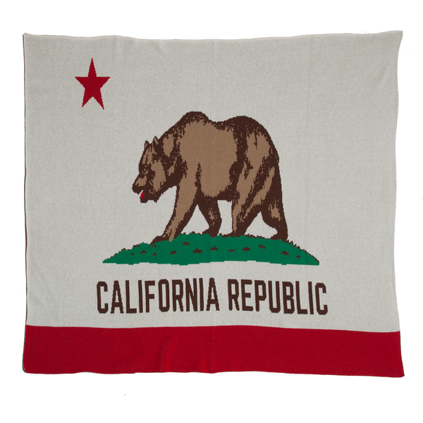 California Flag Throw Blanket