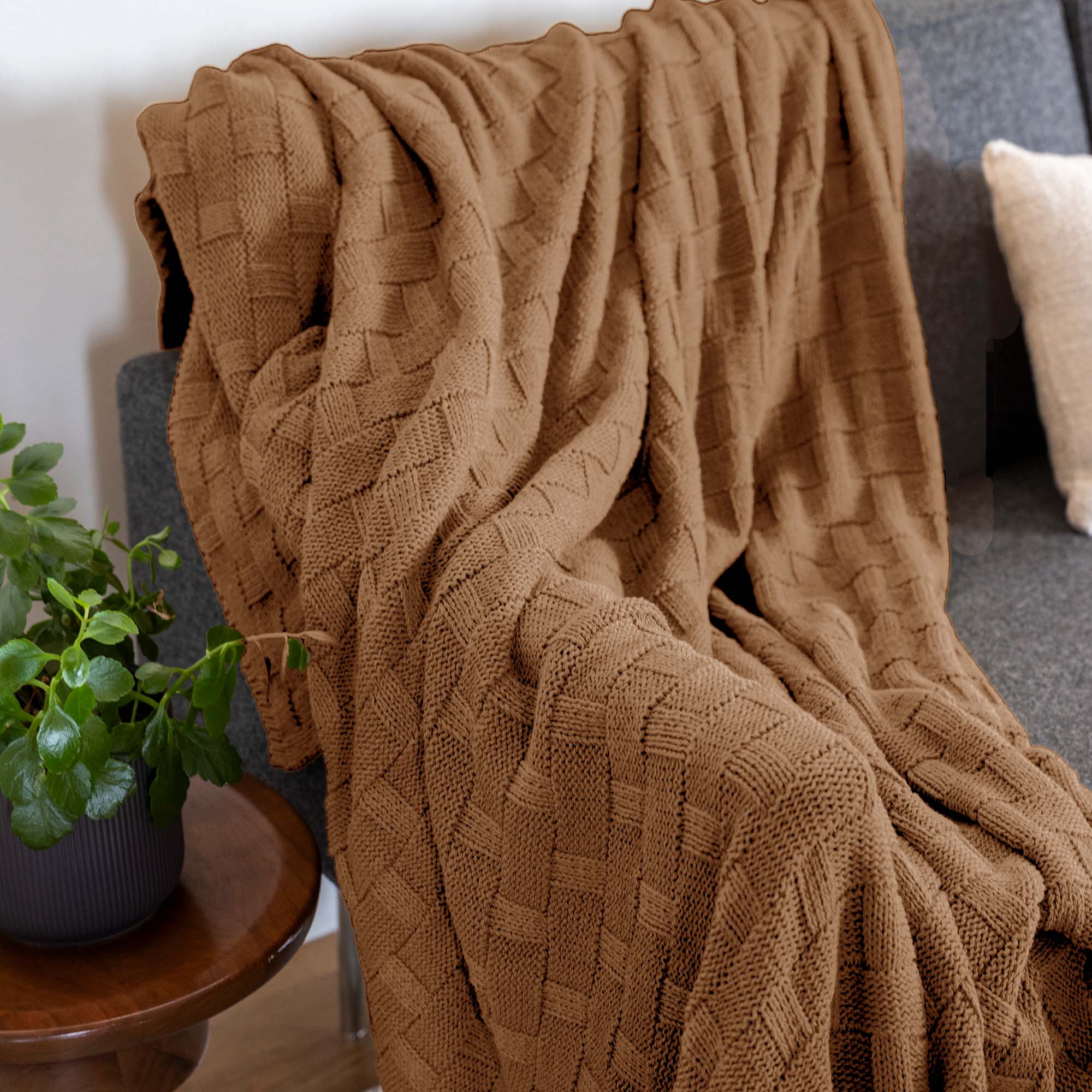 Brown Throw Blanket - In2Green