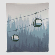 Cotton Sustainable Knit Throw Blanket | Alpine Lift