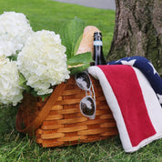 in2green Eco Throw Cotton Sustainable Knit Throw Blanket - American Flag 639266512240 BL01AF1
