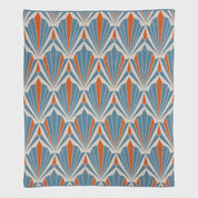 In2Green Eco Throw Cotton Sustainable Knit Throw Blanket - Art Deco Shells 601570193866 BL01CAD5