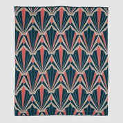 In2Green Eco Throw Cotton Sustainable Knit Throw Blanket - Art Deco Shells 601570193873 BL01CAD4