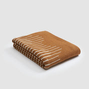 Cotton Sustainable Knit Graphic | Patterned Throw Blanket - Ripple
