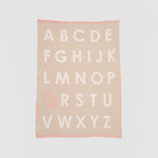 Custom Personalized Baby Sustainable Knit Throw Blanket - ABC