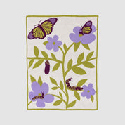 in2green Eco Baby Throws Baby Butterfly - Cotton Sustainable Knit Floral Blanket 601570195020 BB02BU1