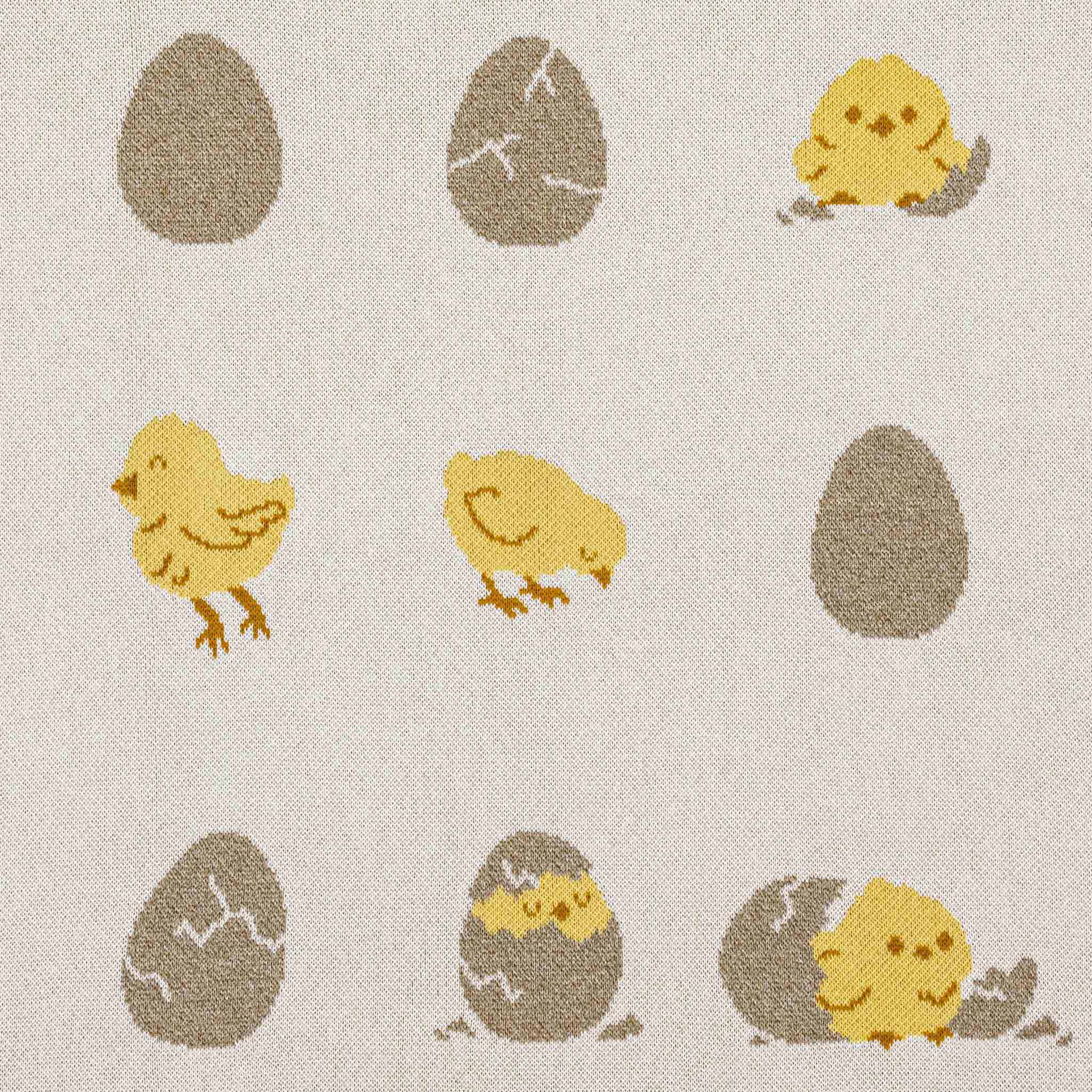 in2green Eco Baby Throws Baby Chicks - Cotton Sustainable Knit Animal Blanket 601570195013 BB02CH1