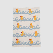 in2green Eco Baby Throws Baby Cotton Knit Blanket - Ducky 655646729718 BB02DK1