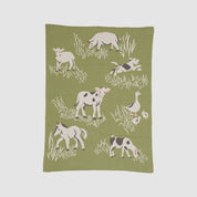 Baby Cotton Knit Blanket - Farm