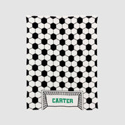 in2green Eco Baby Throws Baby Personalized Soccer Goal - Cotton Sustainable Knit Graphic | Patterned Blanket 601570195006 CTM-BSG1