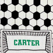 in2green Eco Baby Throws Baby Personalized Soccer Goal - Cotton Sustainable Knit Graphic | Patterned Blanket 601570195006 CTM-BSG1