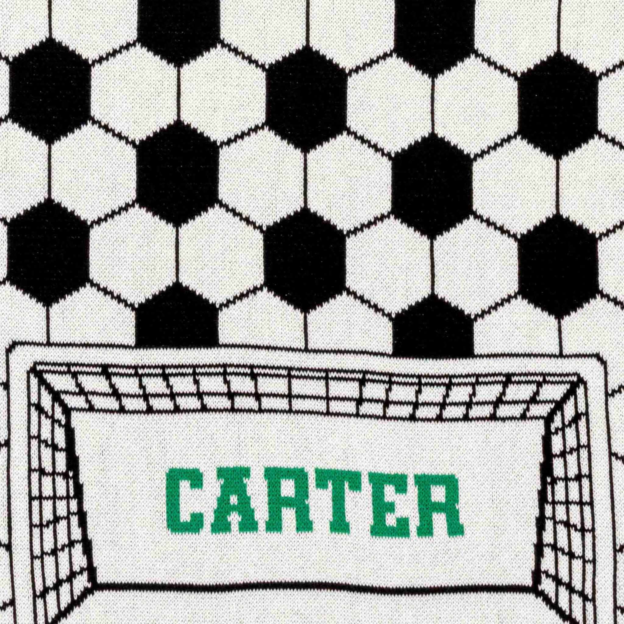 in2green Eco Baby Throws Baby Personalized Soccer Goal - Cotton Sustainable Knit Graphic | Patterned Blanket 601570195006 CTM-BSG1