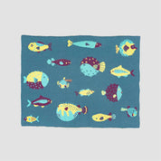 in2green Eco Baby Throws Baby Puffer Fish - Cotton Sustainable Knit Animal Blanket 601570195303 BB02PFF1