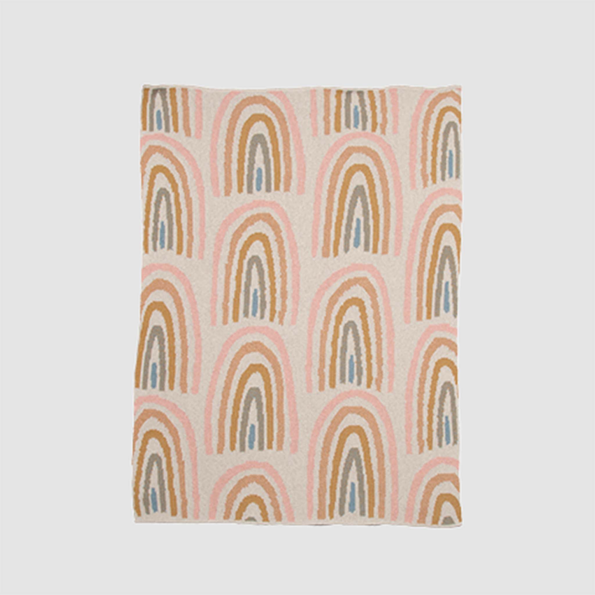 Baby Cotton Knit Blanket - Rainbow