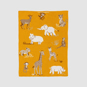 in2green Eco Baby Throws Baby Safari  - Cotton Sustainable Knit Animal Blanket 601570194993 BB02SF1