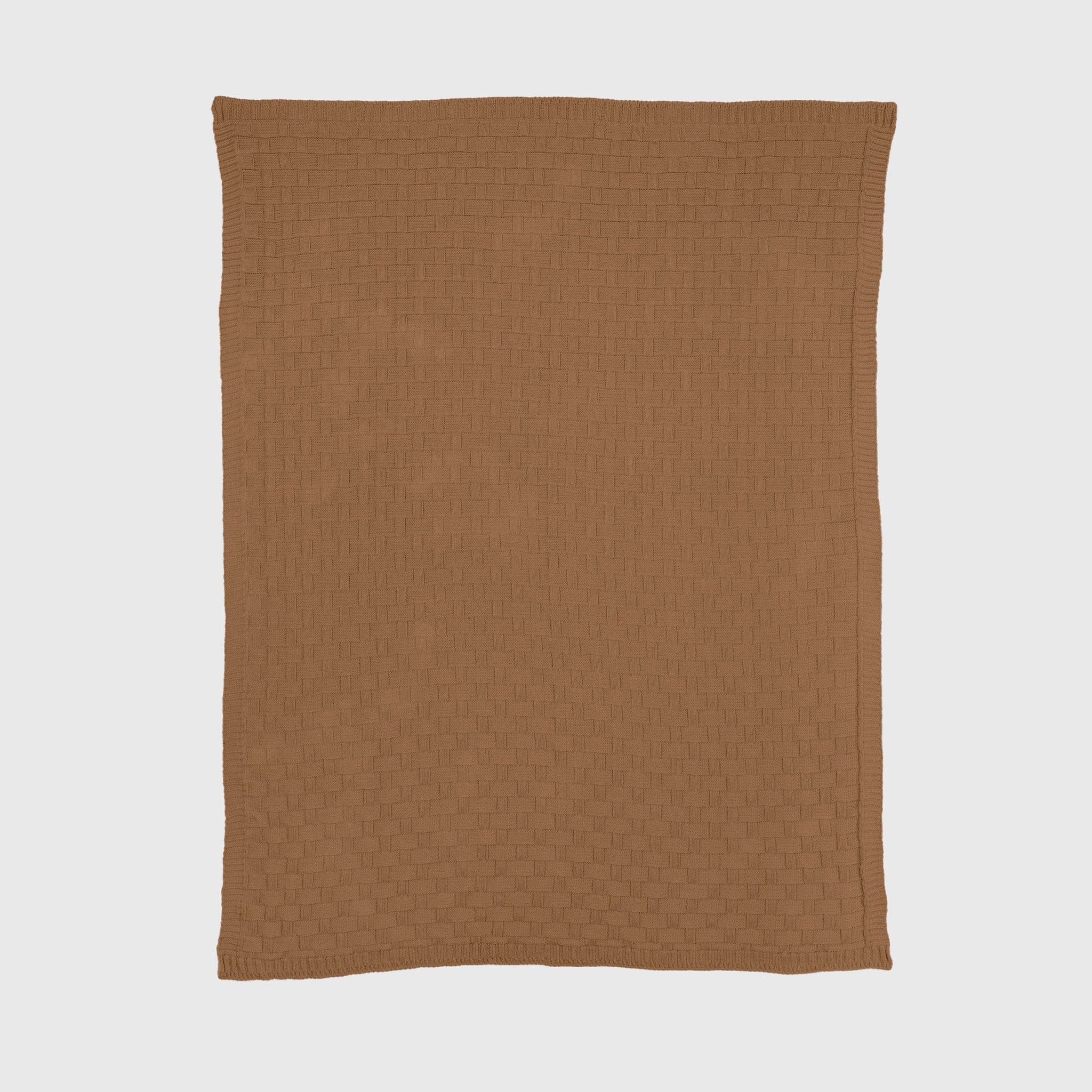 Textured Sustainable Knit Throw Blanket - Basketweave