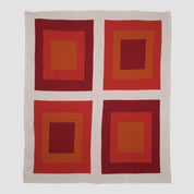 Cotton Sustainable Knit Geometric Throw Blanket - Bauhaus