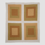 Cotton Sustainable Knit Geometric Throw Blanket - Bauhaus