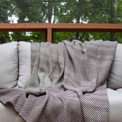 In2Green Swatch Custom Logo Blanket: Personalized Corporate Gift - Bengal Stripe Pattern