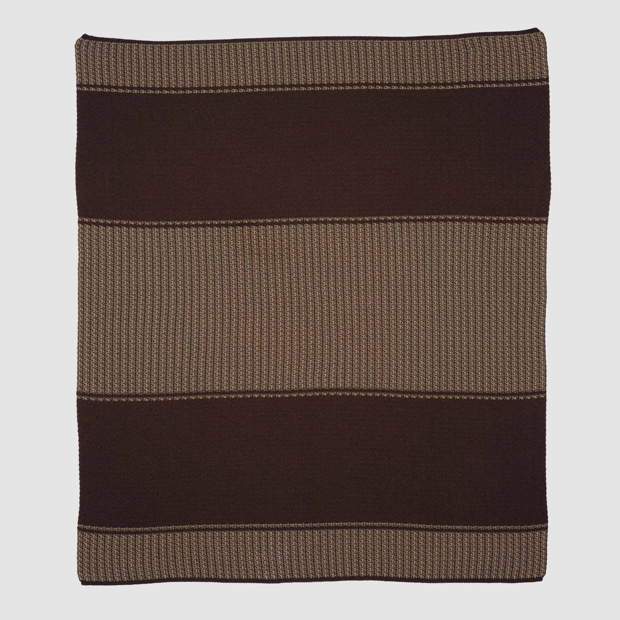 in2green Eco Throw Textured Sustainable Knit Modern | Striped Throw Blanket - Block Canyon 601570194573 BL01TCY1