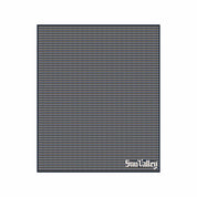 In2Green Swatch Custom Logo Blanket: Personalized Corporate Gift - Block Line Pattern