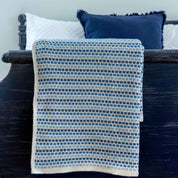in2green Eco Throw Block Lines - Cotton Sustainable Knit Geometric Throw Blanket 601570194696 BL01TBL1